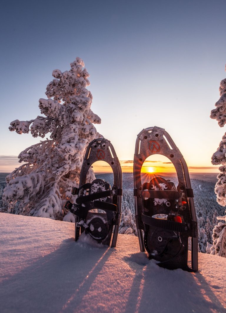 Snowshoeing in Nature
